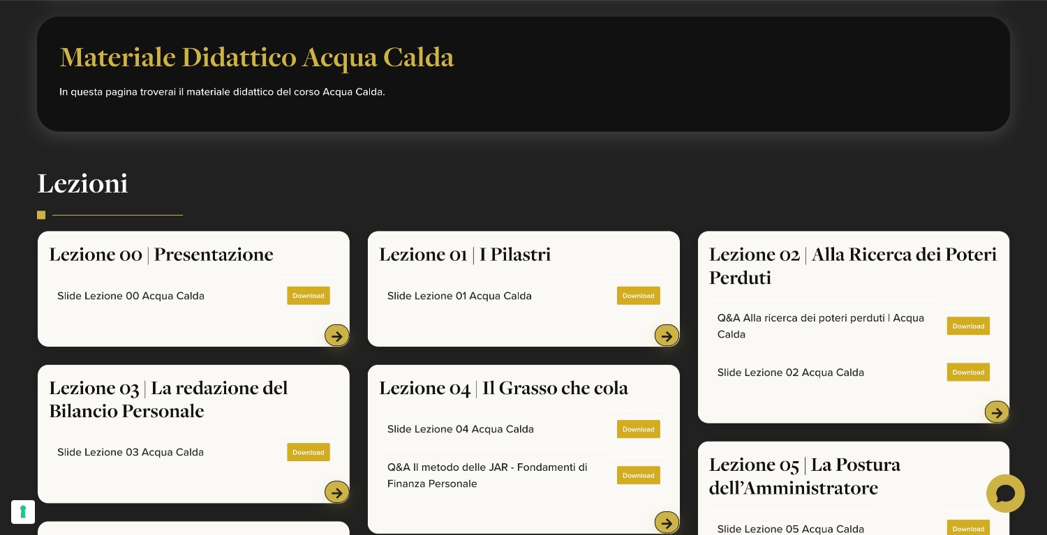 Buffettologi 3 Buffettologi: e-commerce piattaforma di corsi online materiale didattico | sito web corsi online