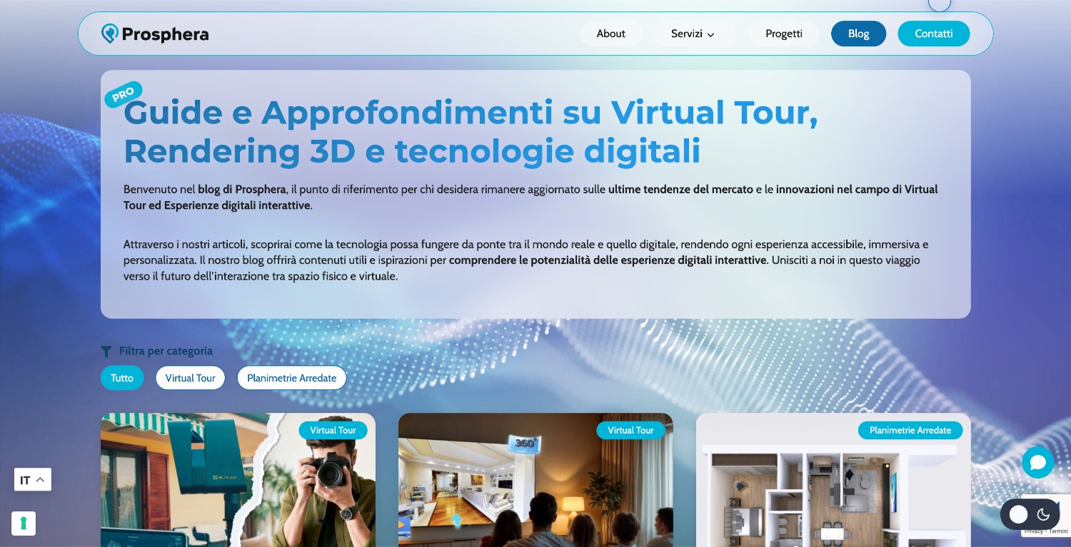 Prosphera 7 Prosphera: sito web personalizzato - blog